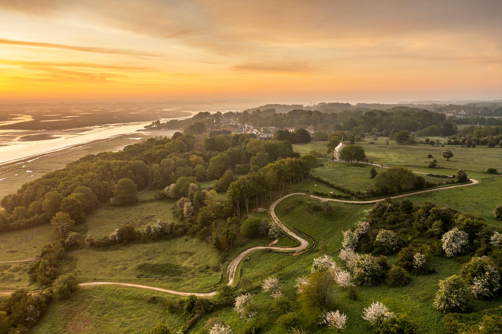 Le Cap Hornu : vue aérienne