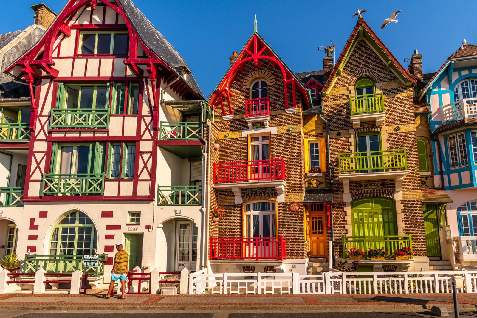 Mers-les-Bains : façades de villas Art Déco Belle Époque 04