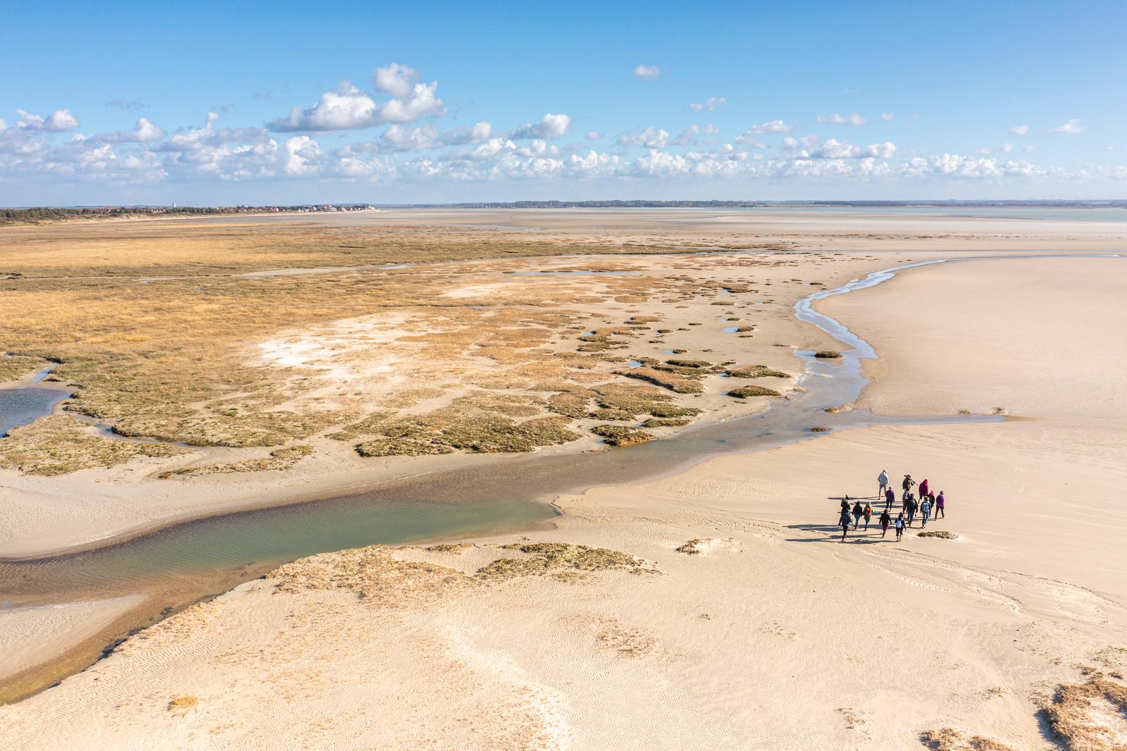Baie de Somme : sortie nature "Soufflez en baie", vue aérienne 01