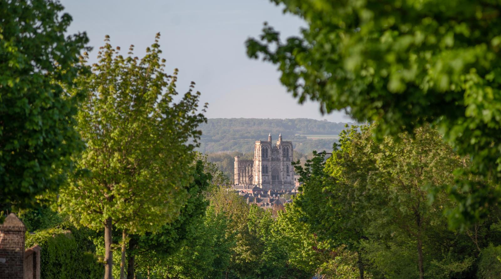Abbeville : vue sur la collégiale Saint Vulfran