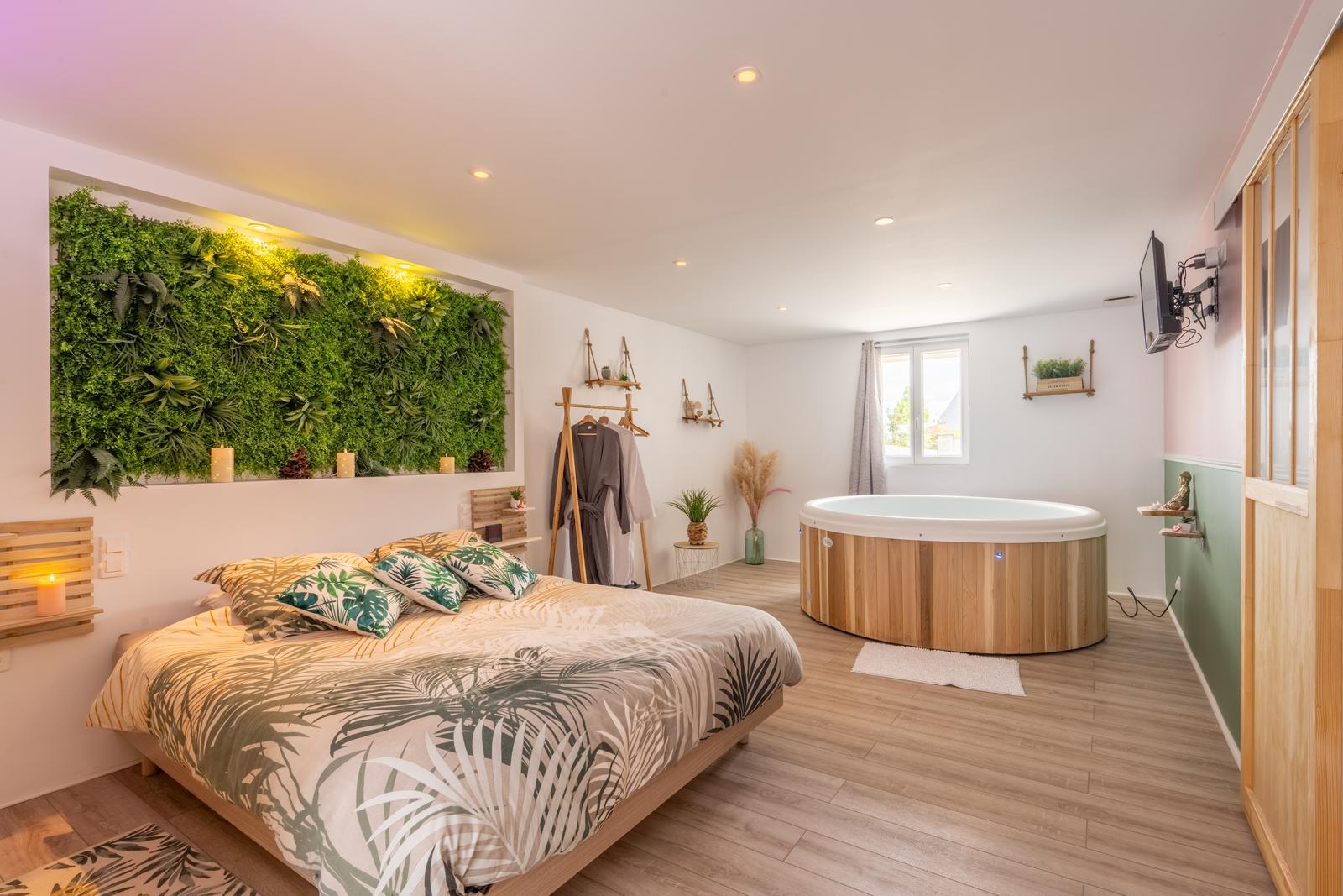 Pouilly-sur-Serre : Au Secret du Bonheur, le spa dans la chambre 03