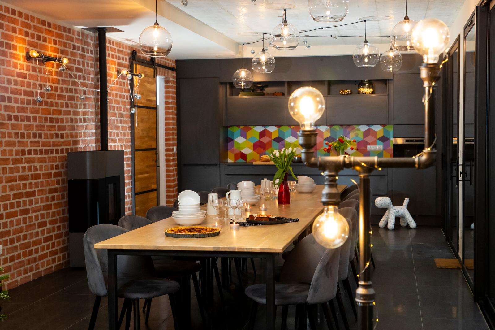 Saint-Aubin : au Cœur du Village, maison Origine, la salle à manger 02