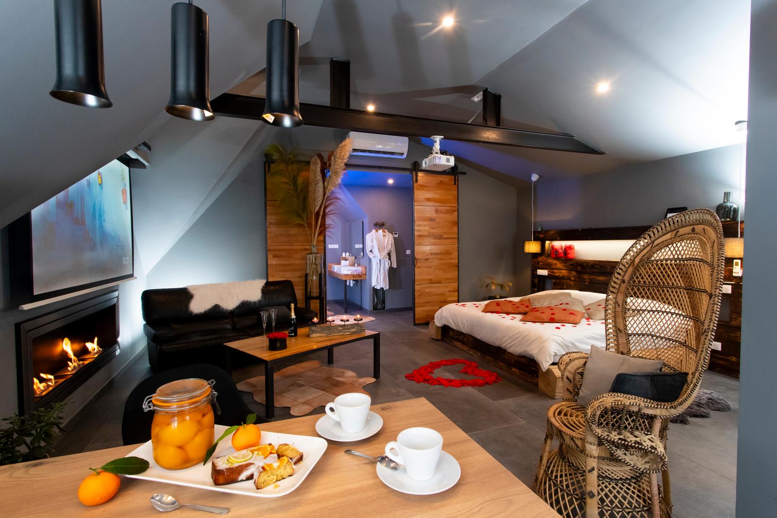 Saint-Aubin : au Cœur du Village, suite Aventure, la chambre 03