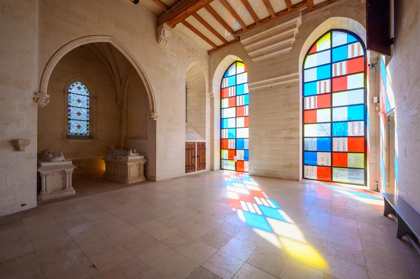 Vez : le donjon, vue intérieure 02