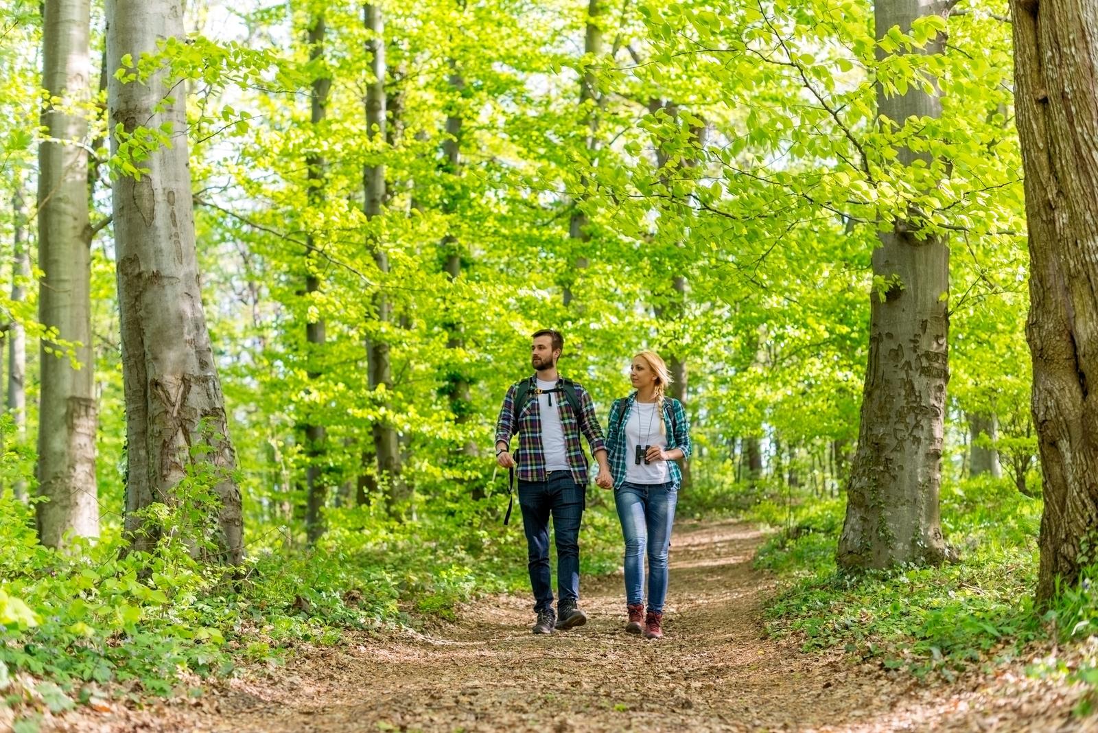 Couple en forêt - iStock-473271892