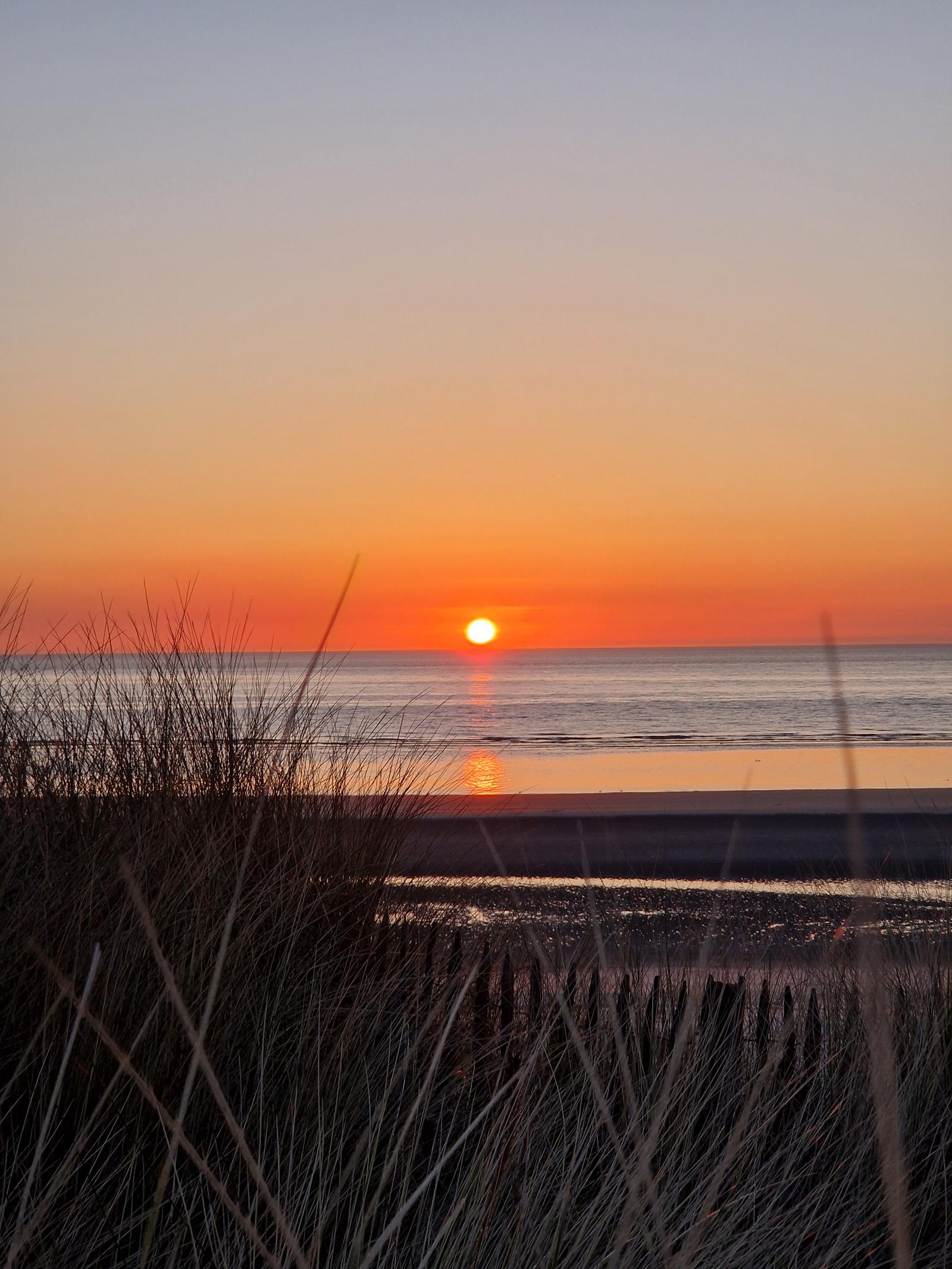 Coucher de soleil de la Côte d'Opale 