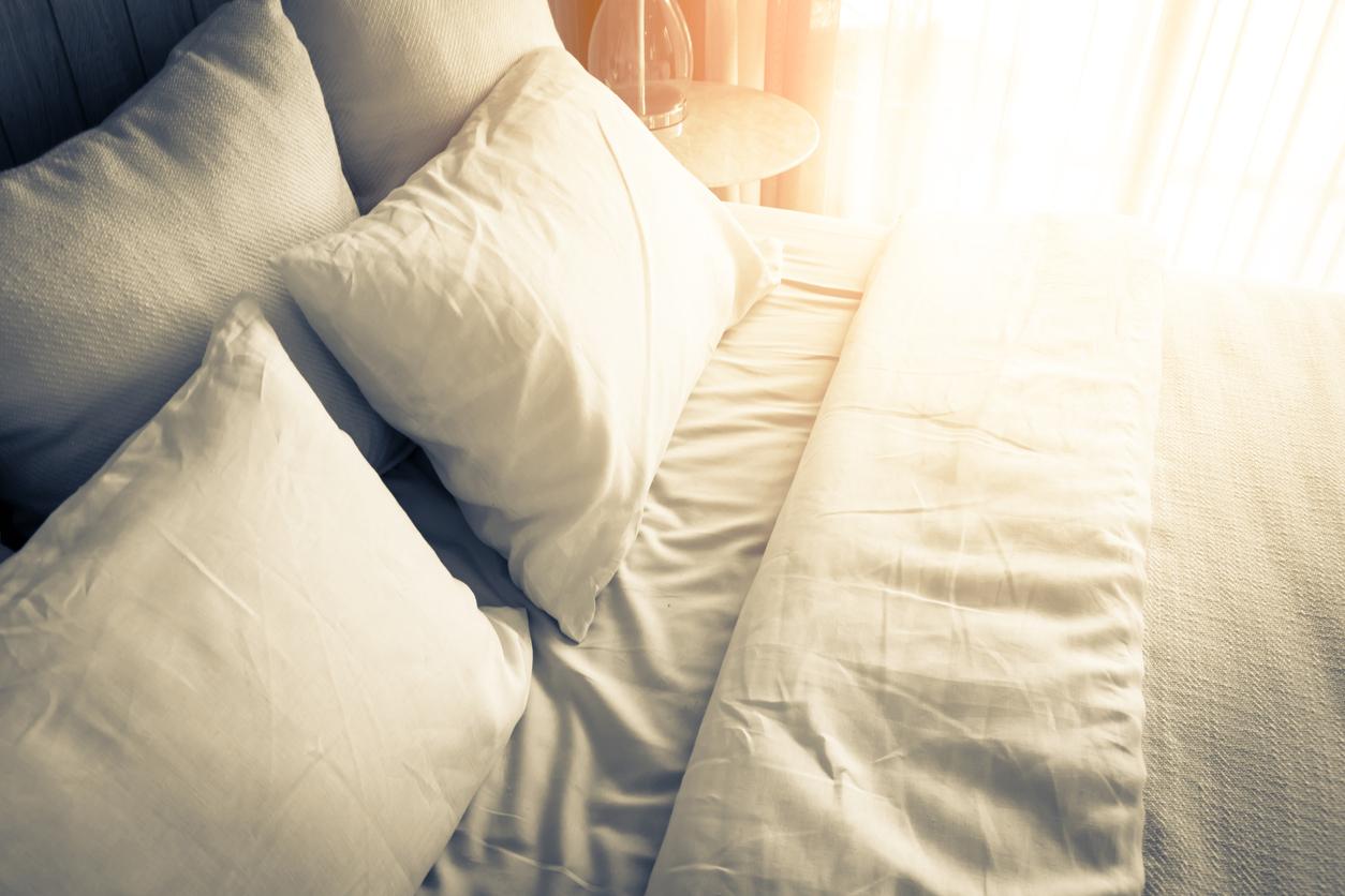 Linge de lit, oreillers - iStock-930666224