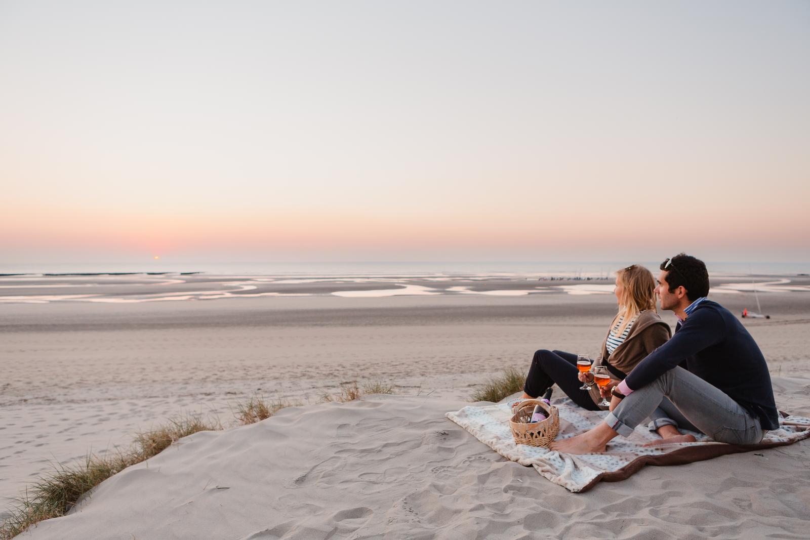 Quend-Plage : couple sur la plage  01