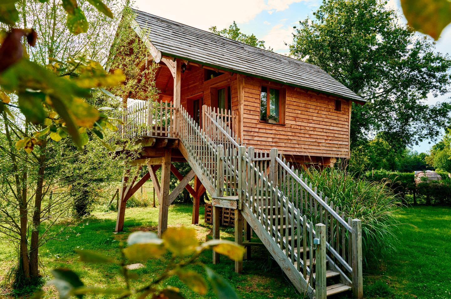 Roy-Boissy : camping Pause du Vieux Moulin cabane cosy  29