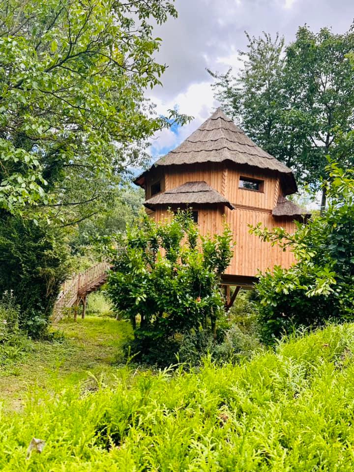 Roy-Boissy : camping Pause Vieux Moulin - cabane observatoire  63