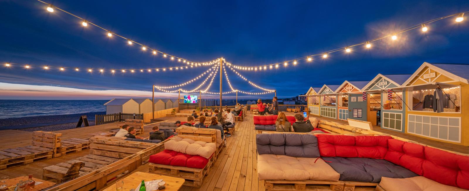 Cayeux : cabine de Mouné bar de plage