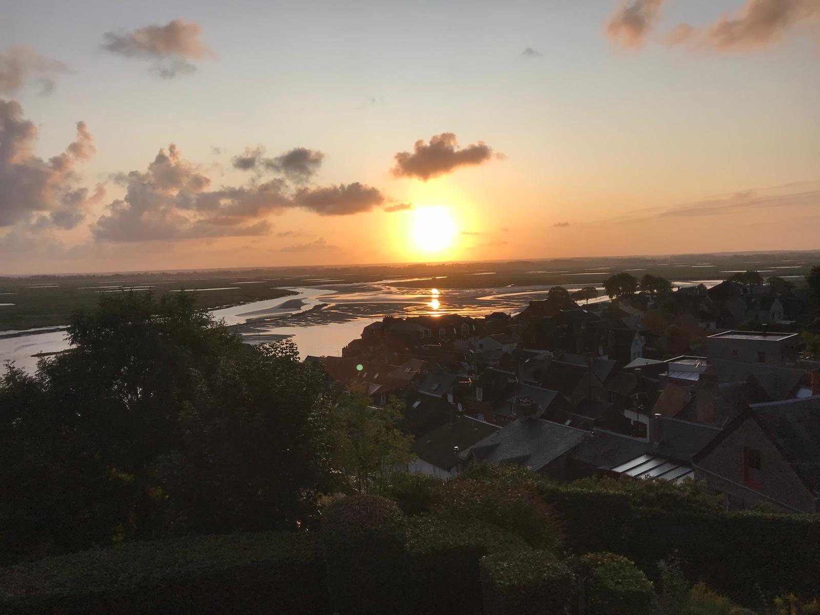 Saint-Valéry-sur-Somme : coucher de soleil  01