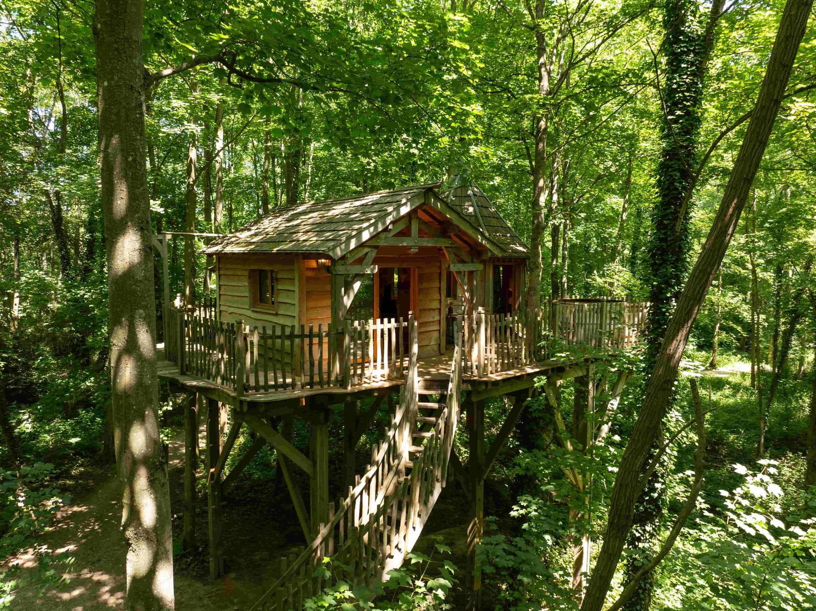 Raray : Cabanes des Grands Chênes - Cabane spa bien-être