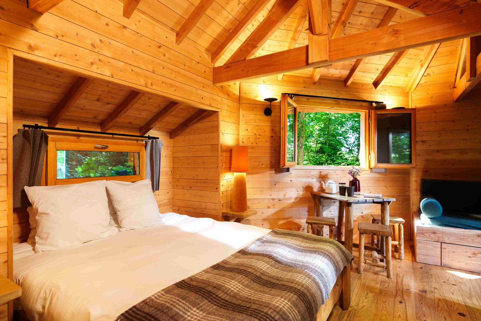 Raray : Cabanes des Grands Chênes - cabane spa cachette