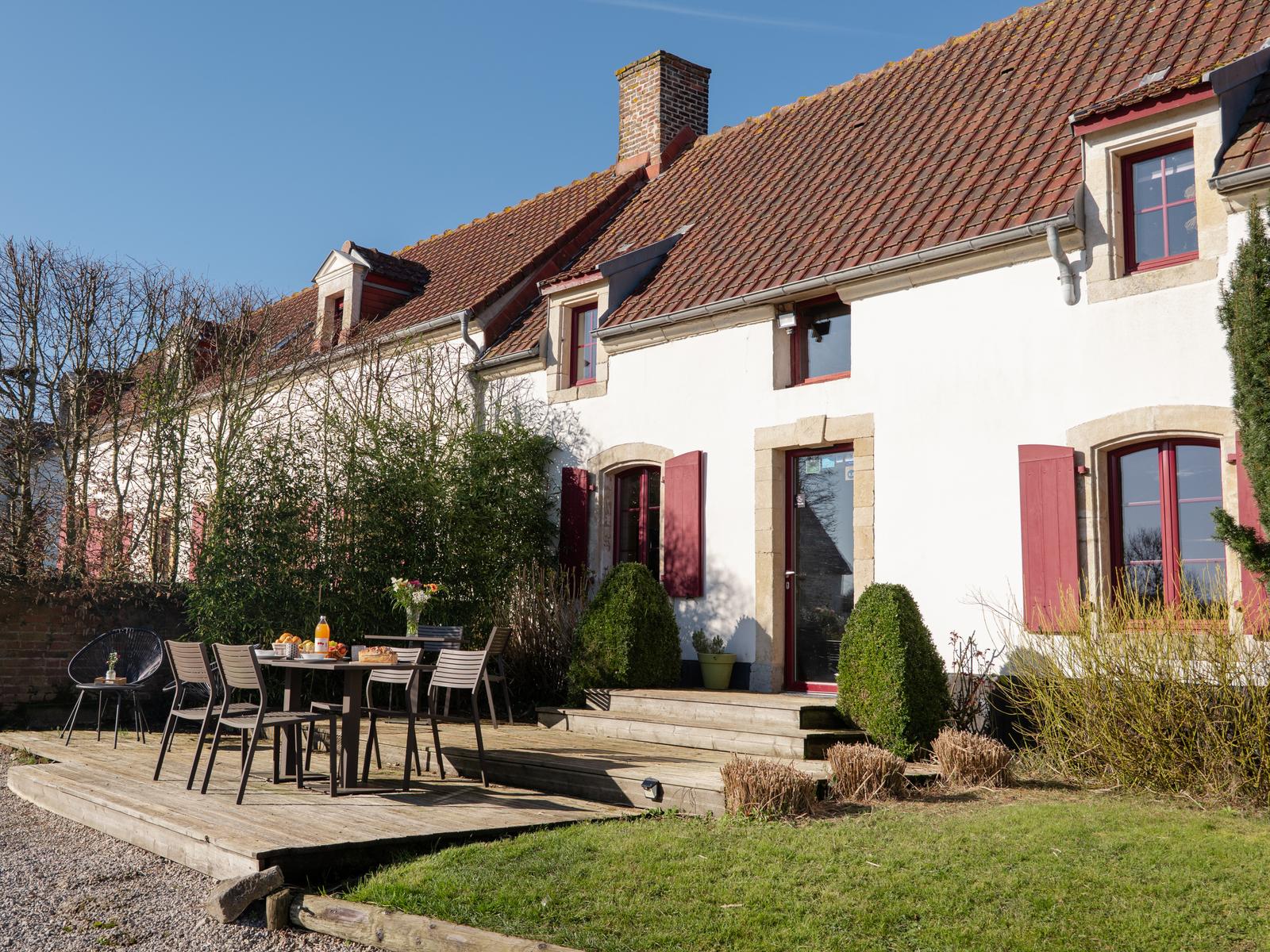 Wierre-Effroy : Ecodomaine le Verin - Extérieur gîte Pigeonnier