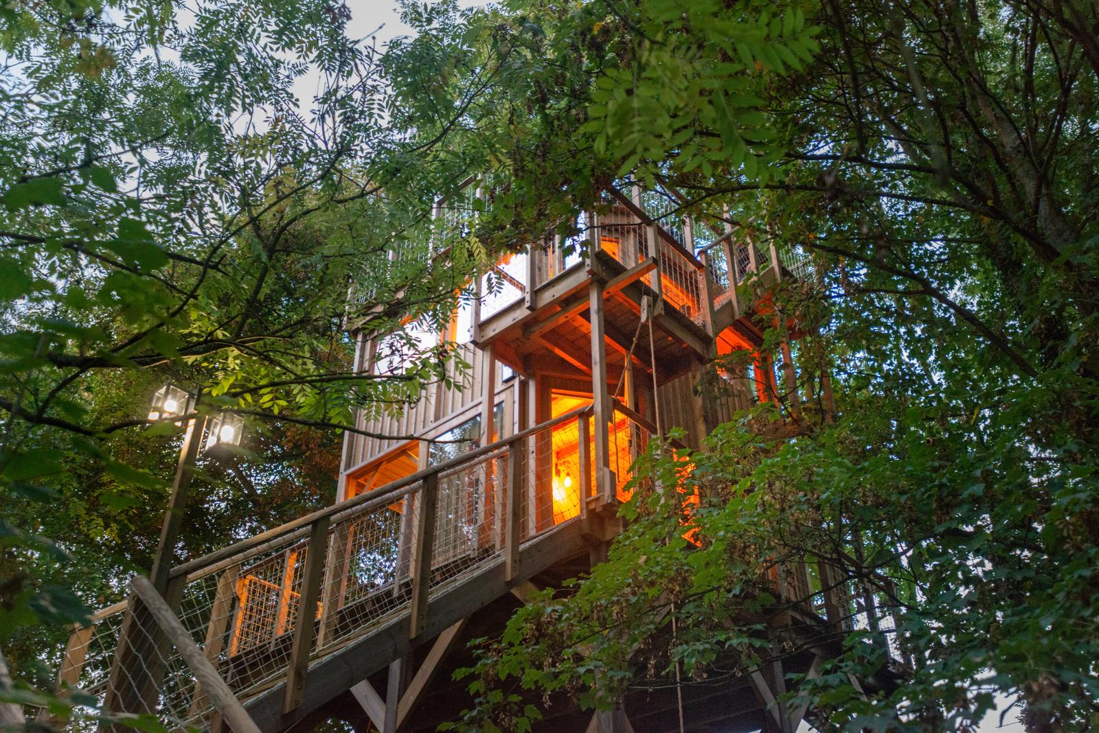 Port-le-Grand : château des Tilleuls, cabane dans les arbres 41