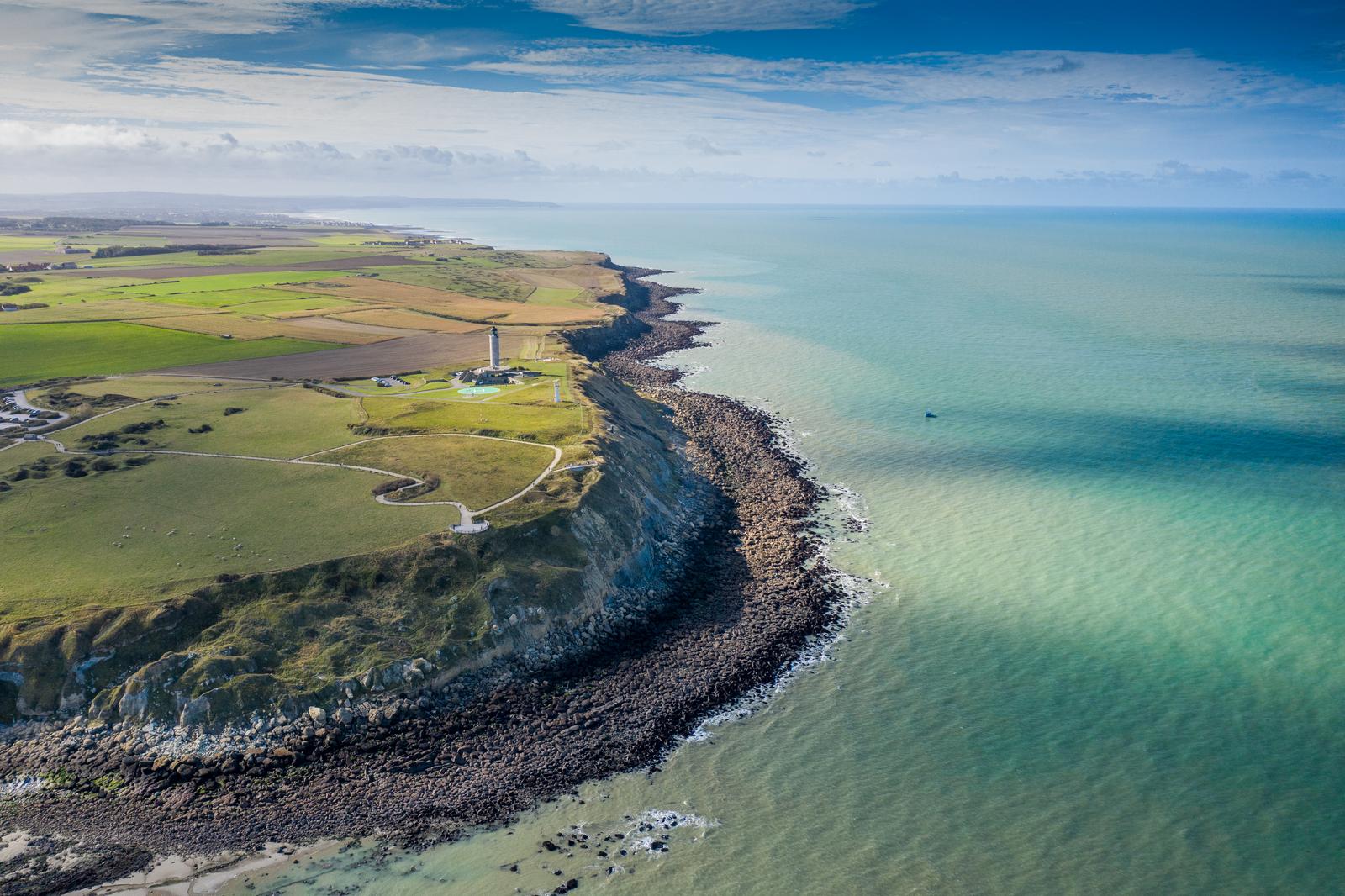 Le Cap Gris Nez, vue aérienne