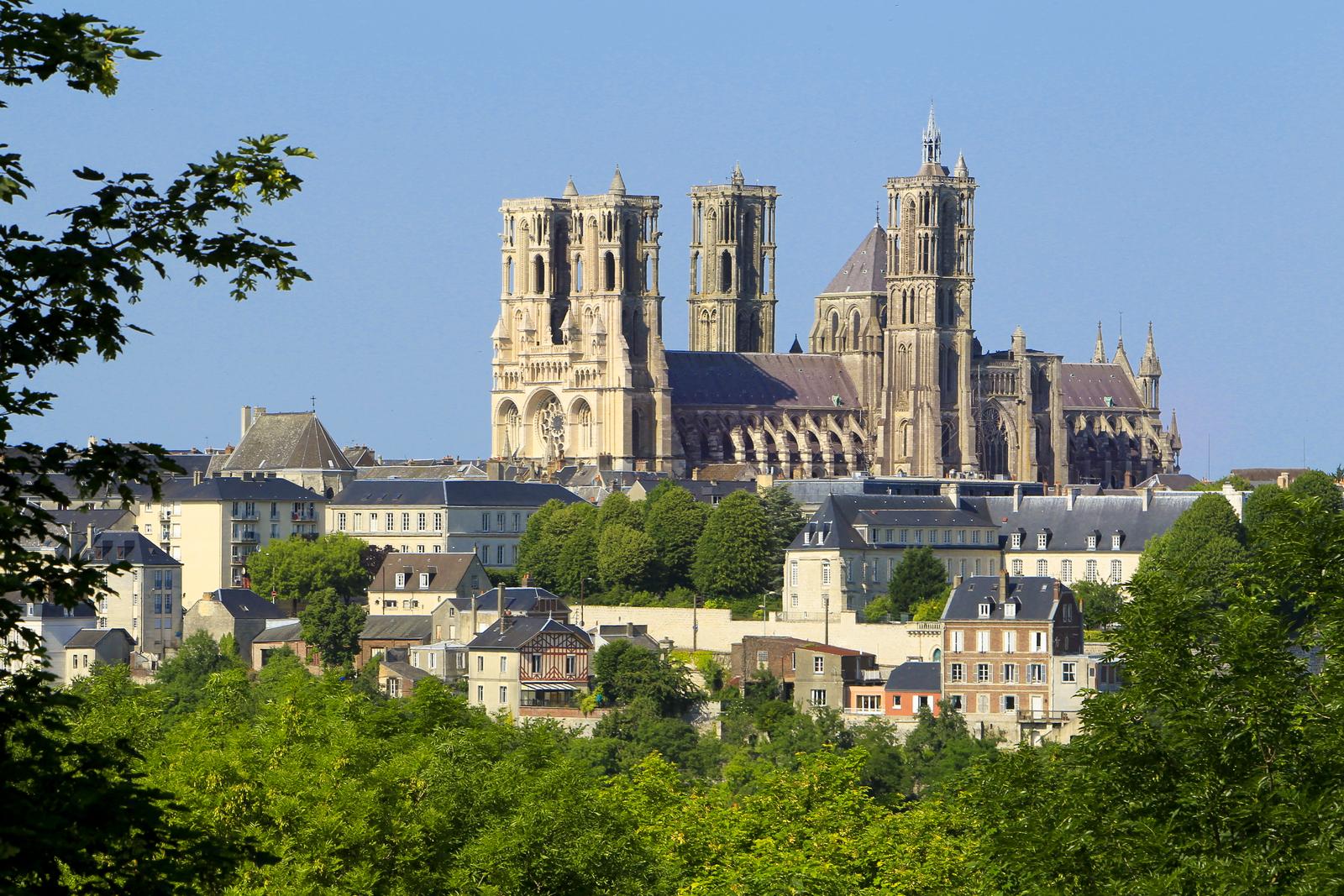 Laon - Vue sur la cathédrale