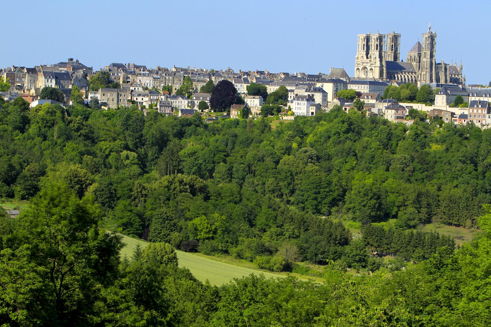 Laon - Vue sur la cathédrale