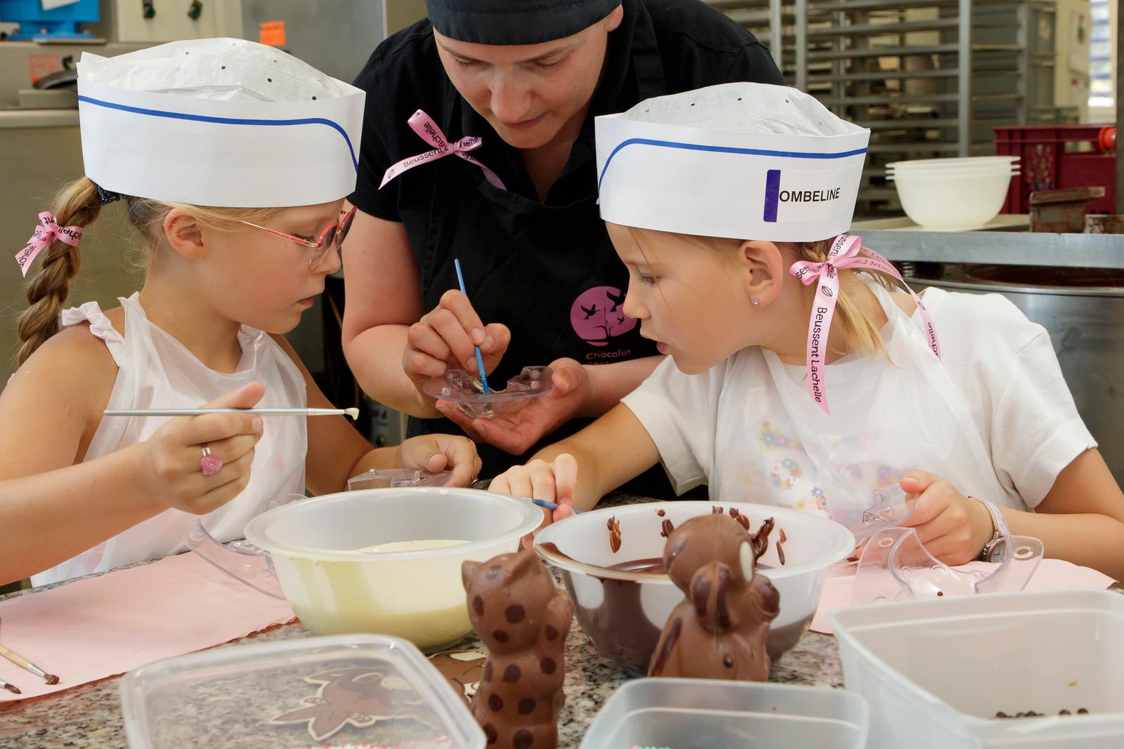 Beussent : chocolaterie Beussent-Lachelle, atelier pour enfants