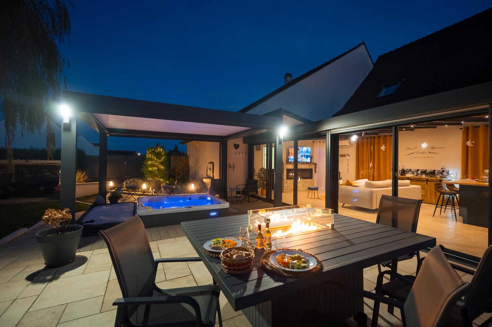 Arsy : l'Espace d'un Instant, repas romantique sur la terrasse de nuit 02