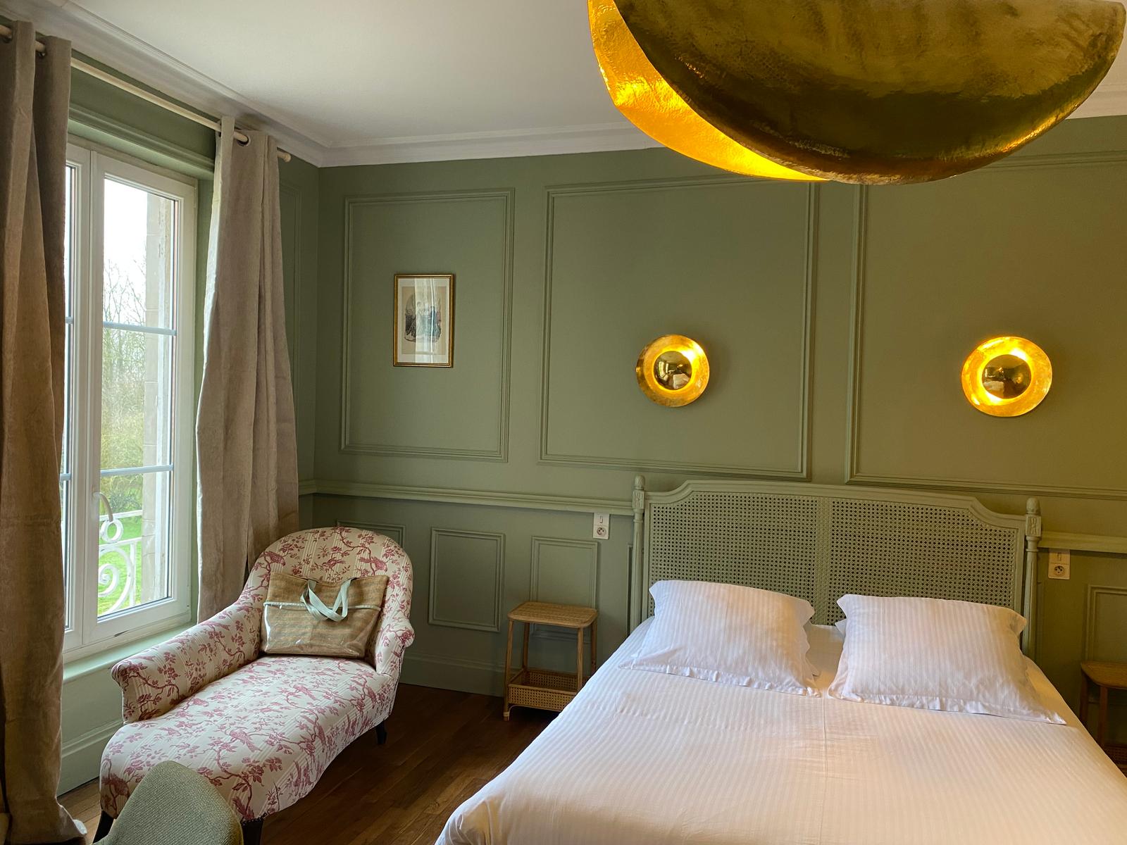 Omiécourt - Château d'Omiécourt : chambre Sauge des boissauge des bois 3
