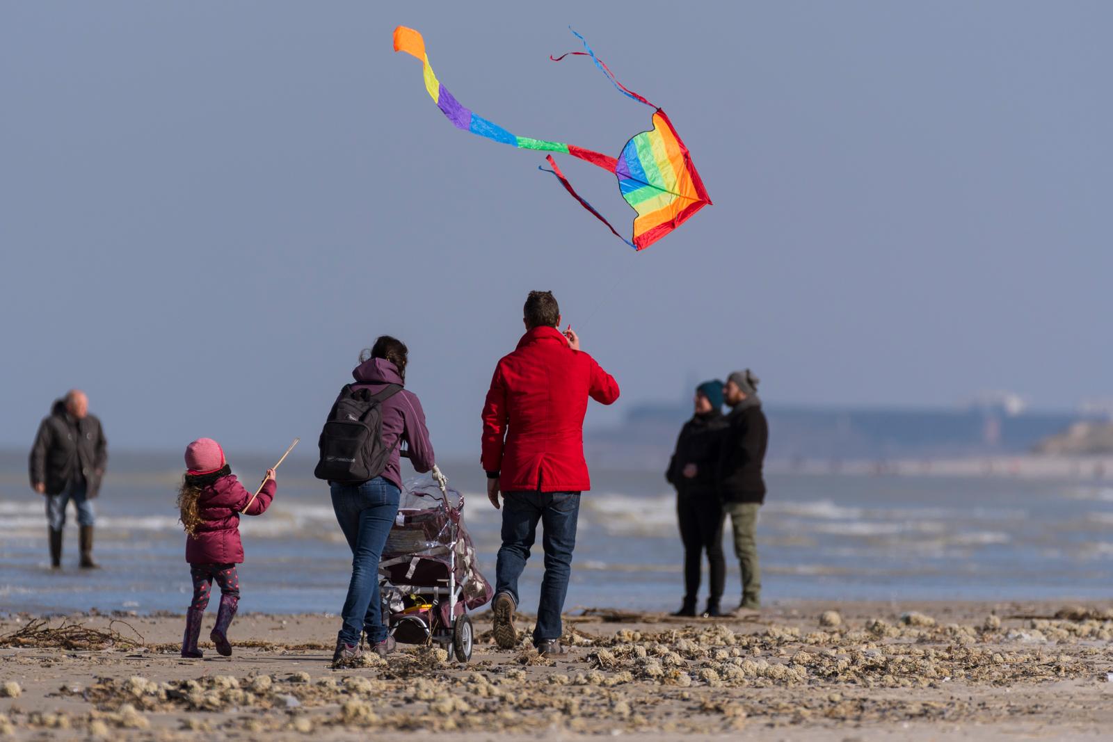 Quend-Plage : promenade en famille sur la plage
