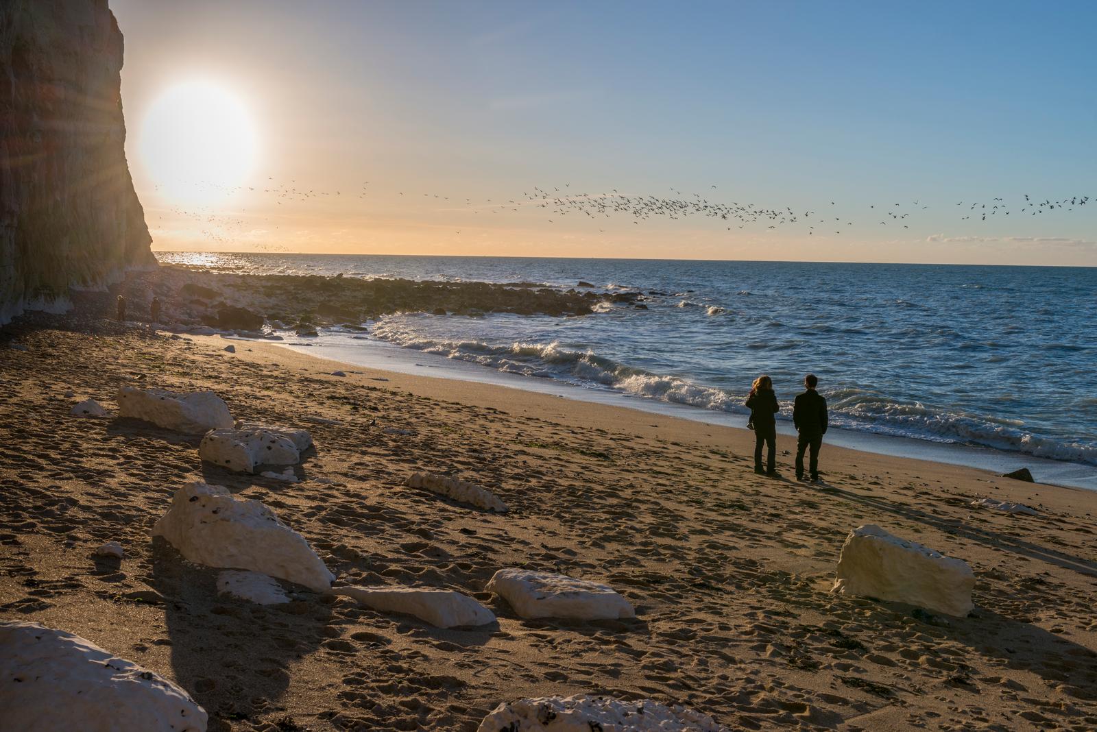 Ault : famille sur la plage