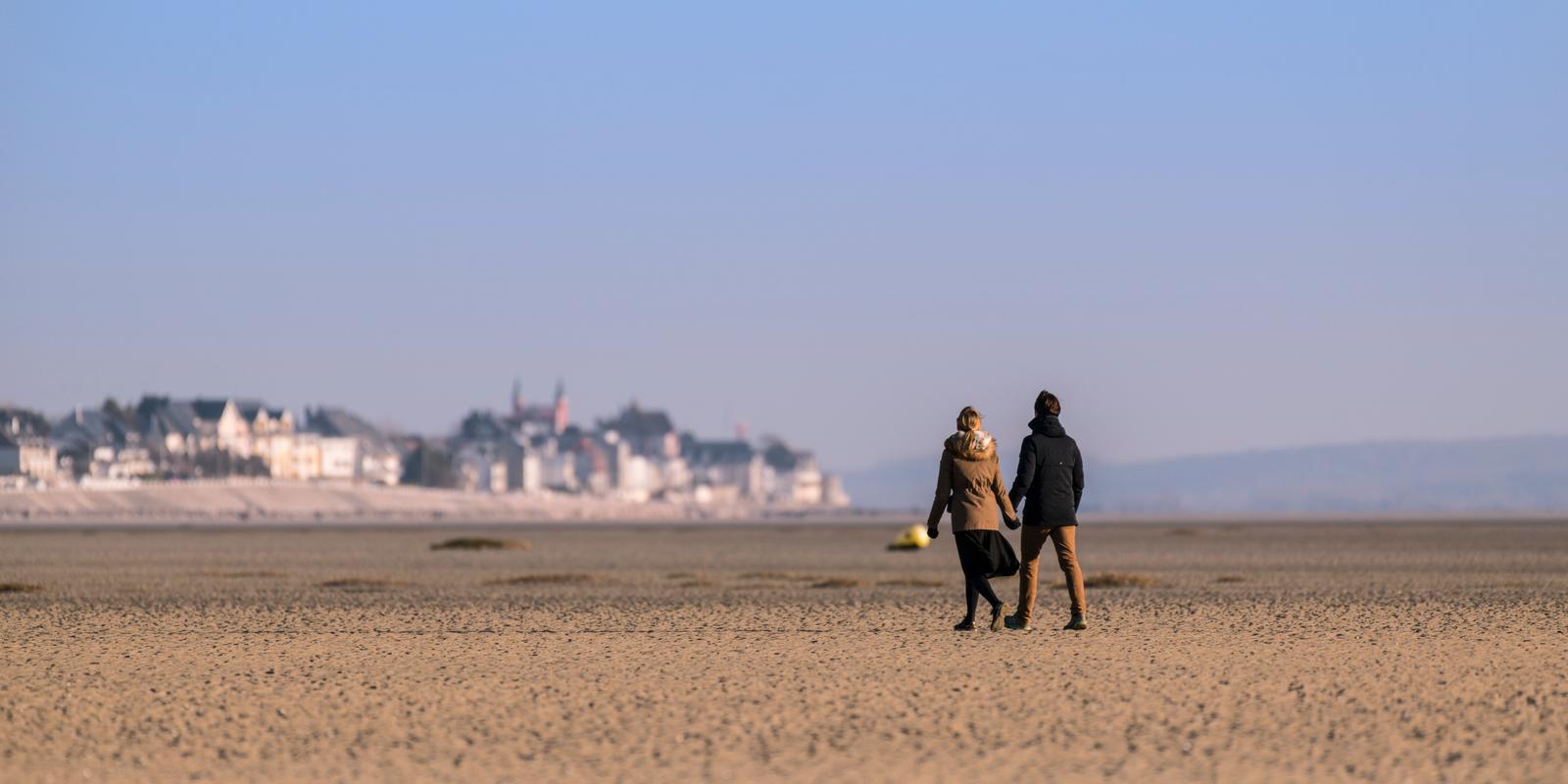 Plage de la Maye : couple sur la plage