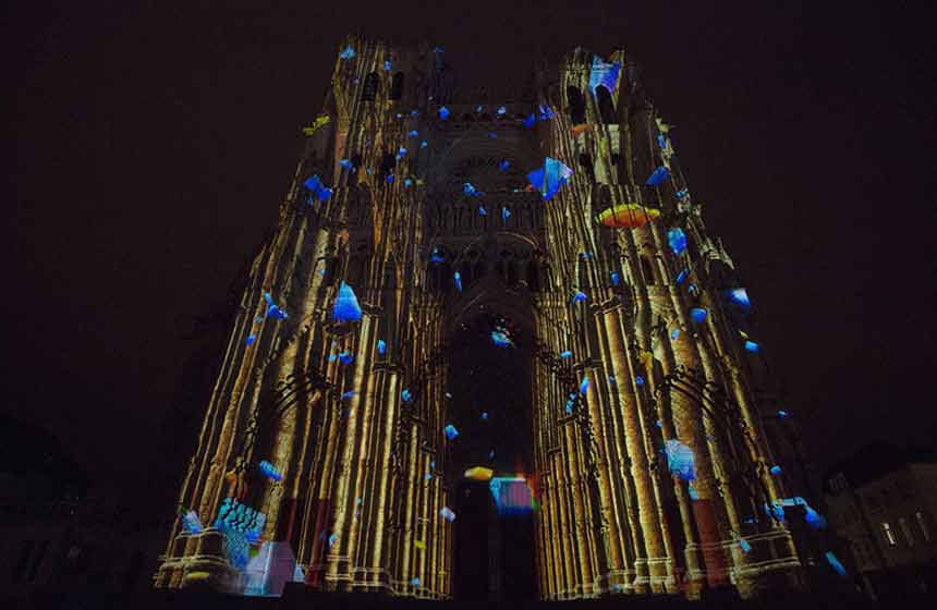 Spectacle de colorisation de la cathédrale du 1er au 31 décembre 2022