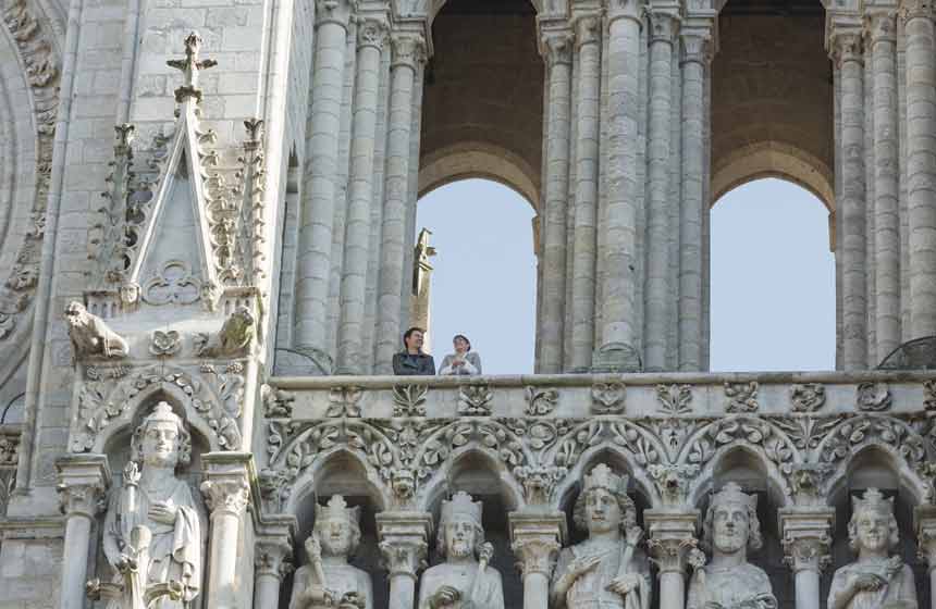 Montée en haut des tours de la cathédrale d'Amiens