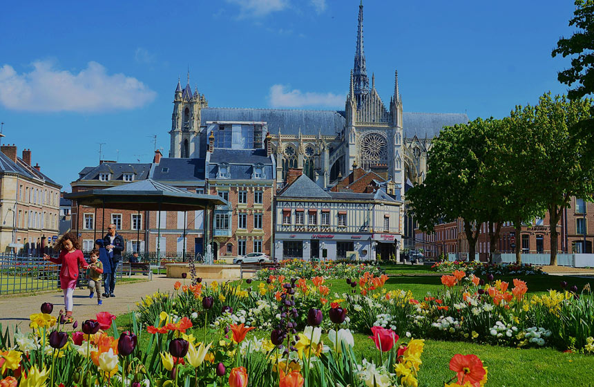 Centre-ville et cathédrale d'Amiens