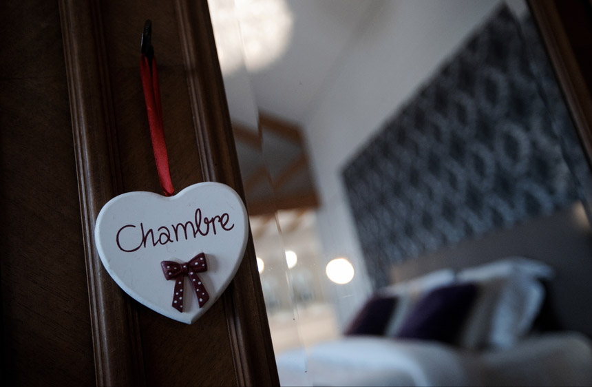 Chambre romantique hotel bellevue Coucy-le-chateau
