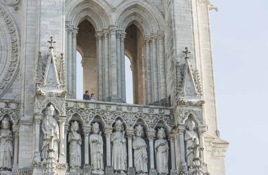 Montée dans les tours de la cathédrale d'Amiens