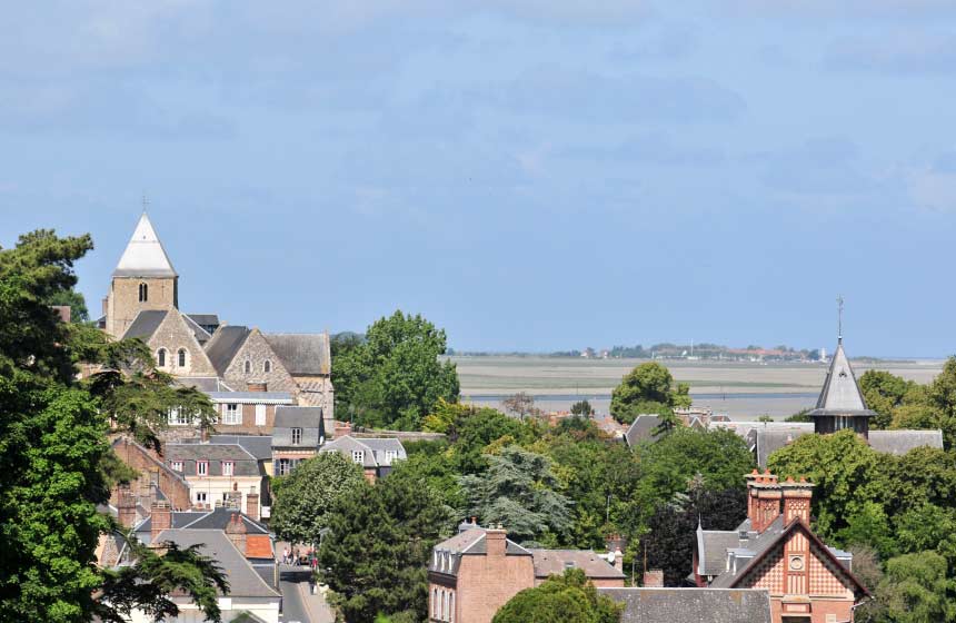 Depuis le haut de Saint-Valery-sur-Somme, vue sur baie