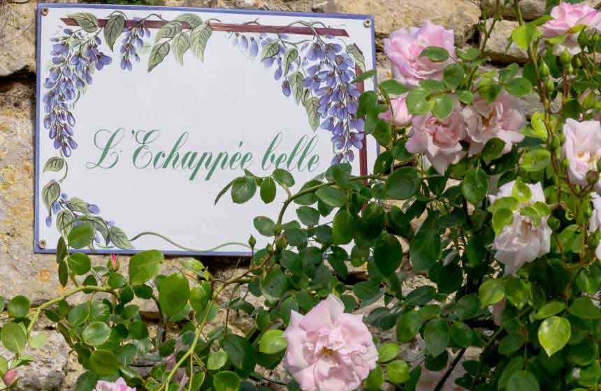 Le jardin de “L’Echappée Belle” à Cauvigny    