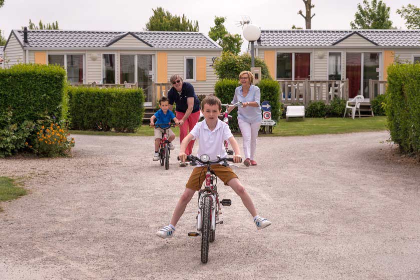 Camping Le Ridin - A vélo avec papy mamie - Le Crotoy