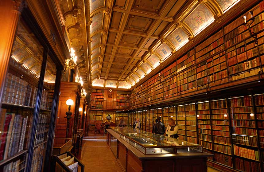 La bibliothèque du Musée Condé à Chantilly
