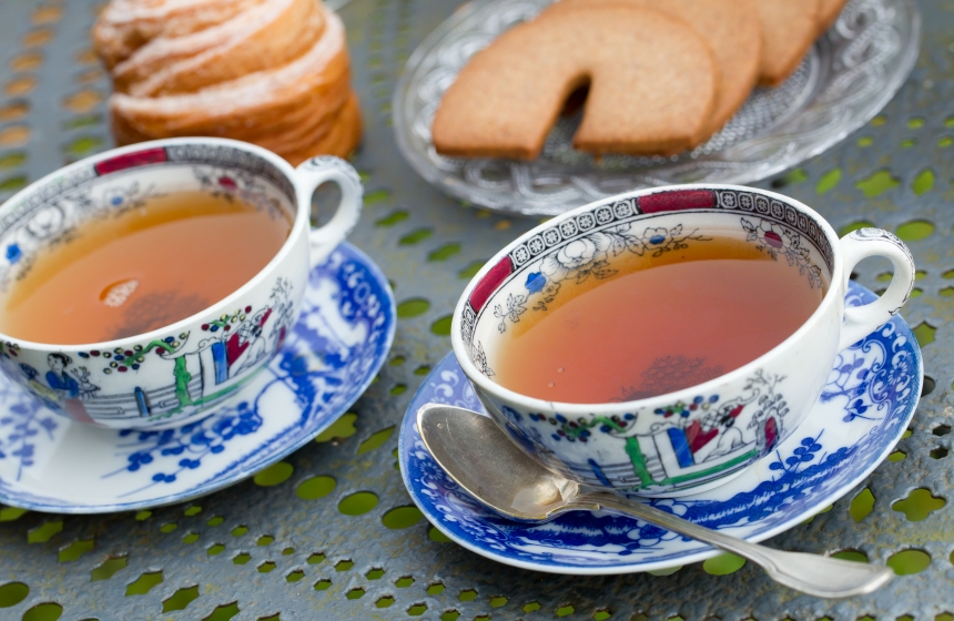 Pause thé au Jardin des Ifs à Gerberoy