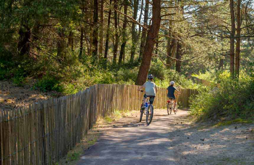 Pistes cyclables entre Quend-Plage et Fort-Mahon