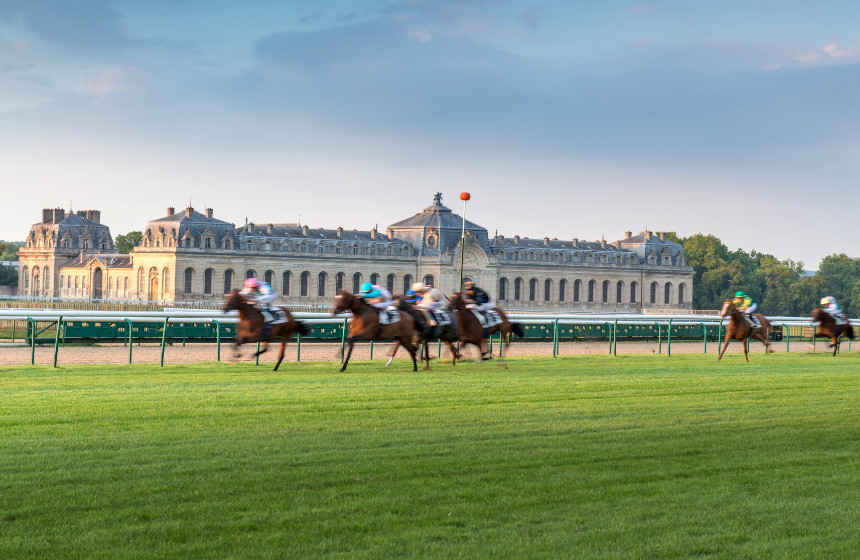 Les courses de chevaux à Chantilly 