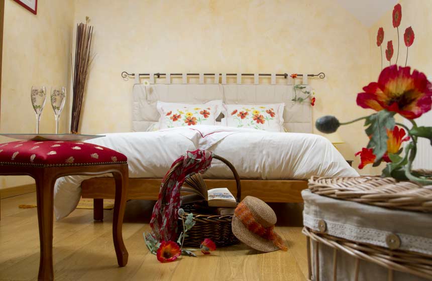 Chambres d'hôtes Moulin aux Moines - Détendez vous dans votre chambre Fleurs des Champs - Croissy-sur-Celle 