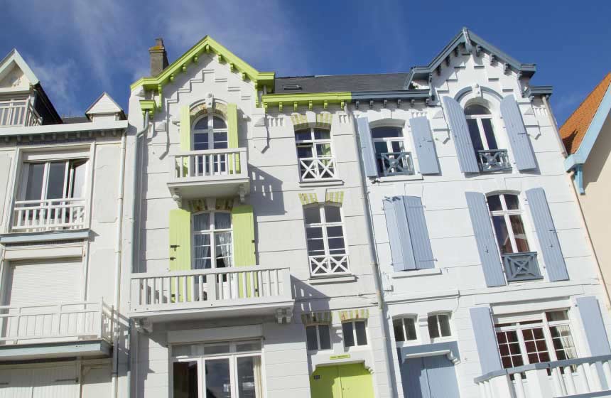 L’architecture colorée des villas de Wimereux