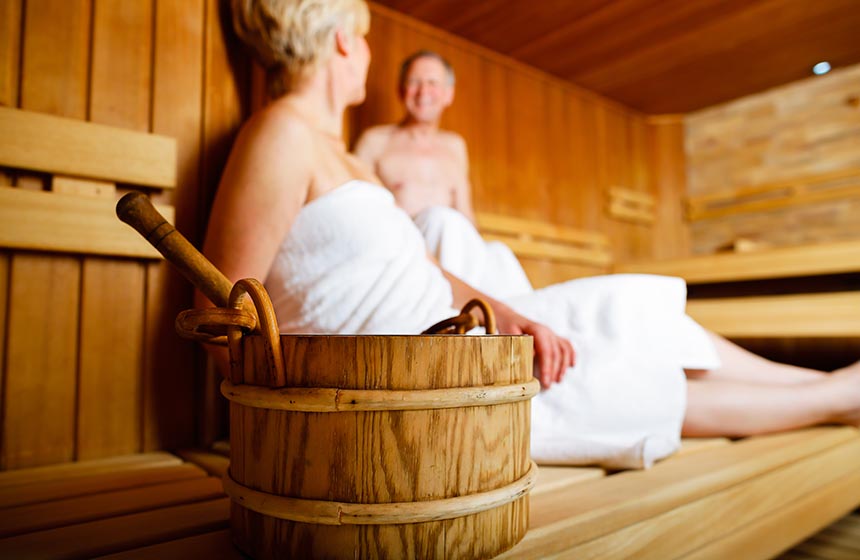 L'espace sauna et massages, privatisé