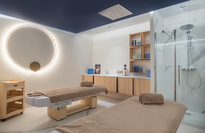 Le salon de massage de l'hôtel Radisson Blu de Malo-les-Bains
