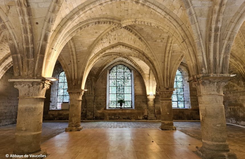 Salle capitulaire de l'abbaye de Vaucelles