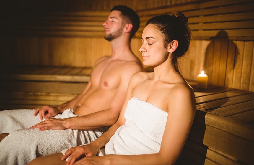 Profitez d'une séance de sauna en amoureux