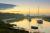 Coucher de soleil sur le petit port Le Madelon